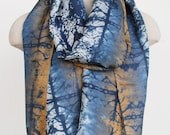 Statement piece, luxury  silk scarf, hand printed scarf, screen printed scarf