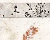 Collage with handmade paper