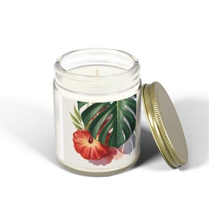 Tropical Scented Candle, Relaxing Home Decor, Summer Gift, Aromatherapy Candle, Eco-Friendly Aroma, Beach Vibes