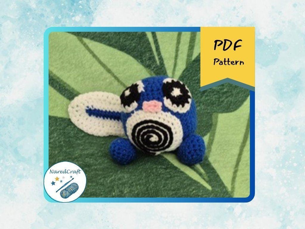 30 Anime Crochet Patterns to Stitch Your Favorite Characters, Plushies, and Fan-Favorite... 8 Poliwag Pokemon Amigurumi PDF Pattern