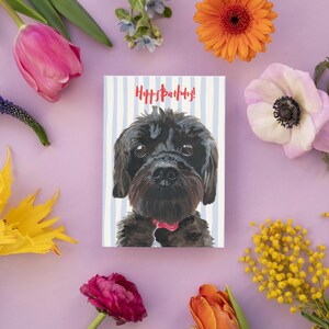 Dog Happy Birthday Card - Editable