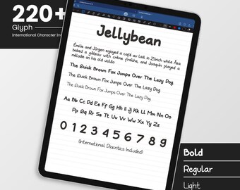 Jellybean, Playful Handwritten Font for Planners and Journaling