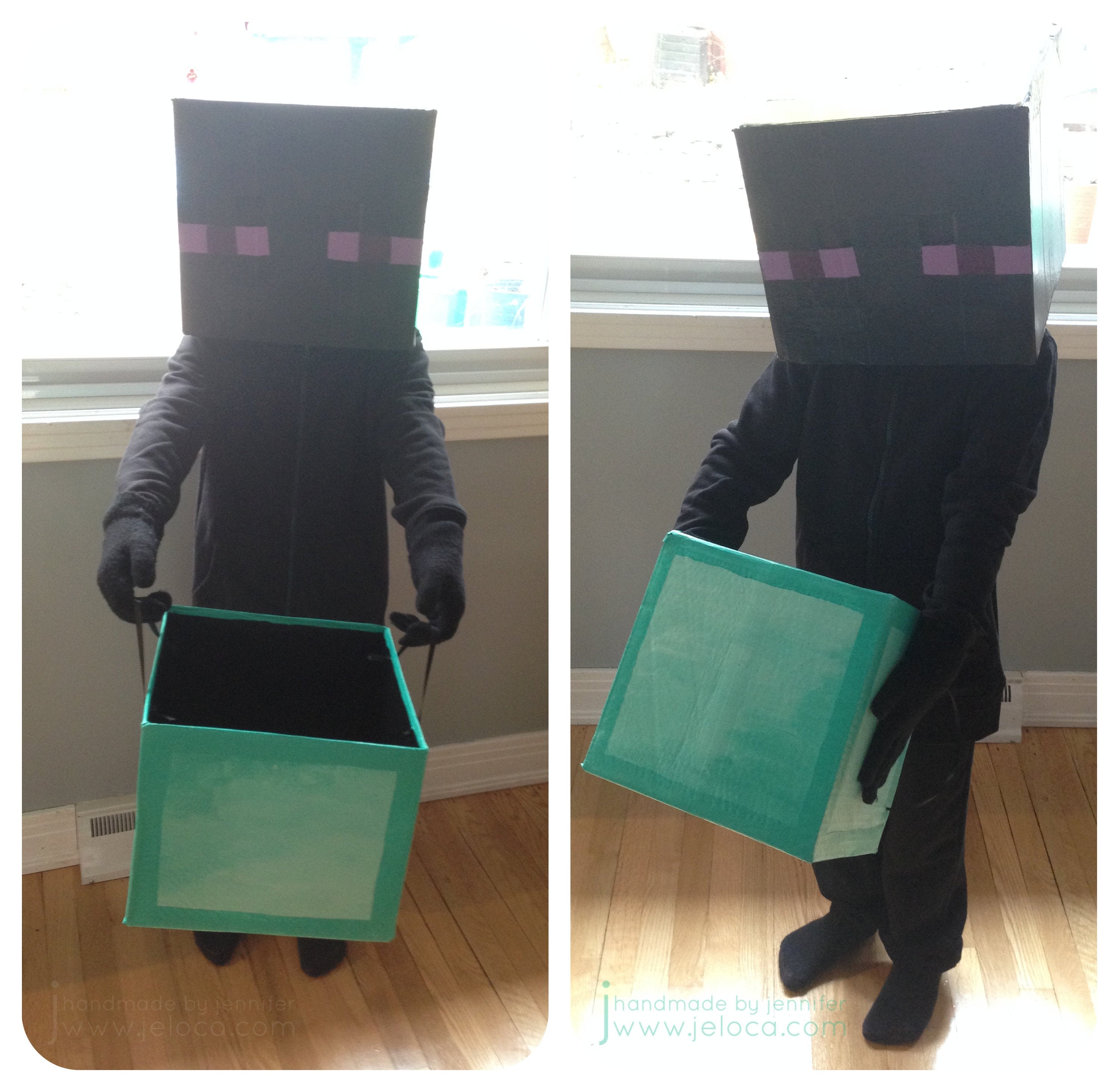 Minecraft Enderman Inflatable Halloween Costume & Fan One Size Fits Most  Child for sale online