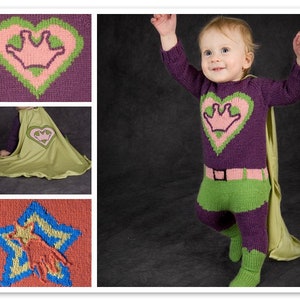 My First Costume: SuperHero - Baby Toddler Costume Cosplay Halloween Purim PDF Knitting Pattern