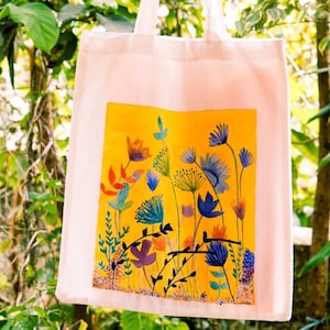 Hand painted| Canvas bag| Cotton bag| Tote bag
