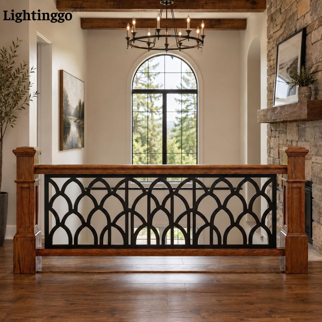 Arch Raling Arch Metal Railings, Gothic Panel Vintage Decor, Pattern Balcony Guard ...