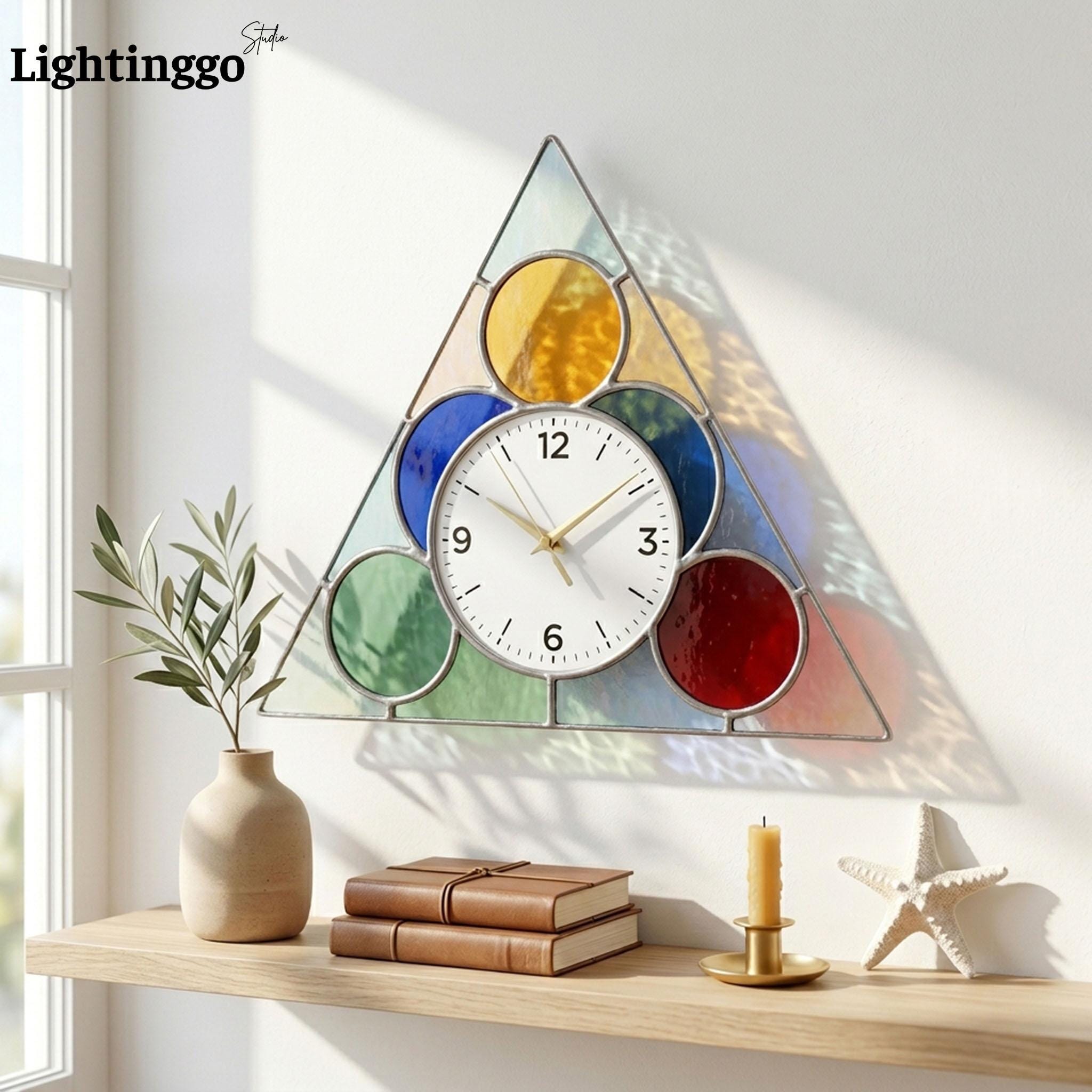 Retro Triangle Clock - Etsy