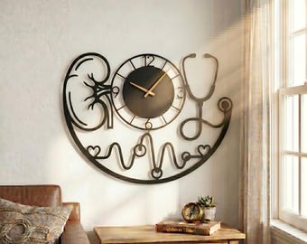 Vintage 1980's Burwood Products Co. Plastic Novelty Clock - Rustic