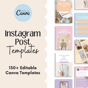 Instagram Post Template Bundle, Social Media Manager, Instagram Content, Social Media Content, Instagram Post Coach, Canva Templates
