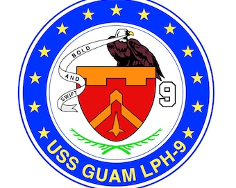 USS Guam LPH-9 Vector Logo
