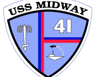USS Midway CV-41 Vector Logo