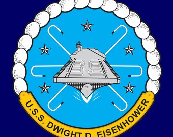 USS Dwight D. Eisenhower CVN-69 Vector Logo