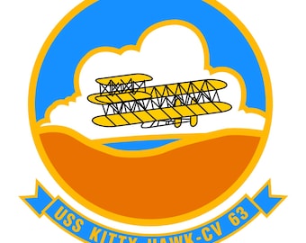 USS Kitty Hawk CV-63 Vector Logo