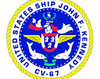 USS John F. Kennedy CV-67 Vector Logo