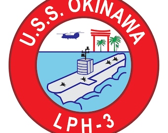 USS Okinawa LPH-3 Vector Logo