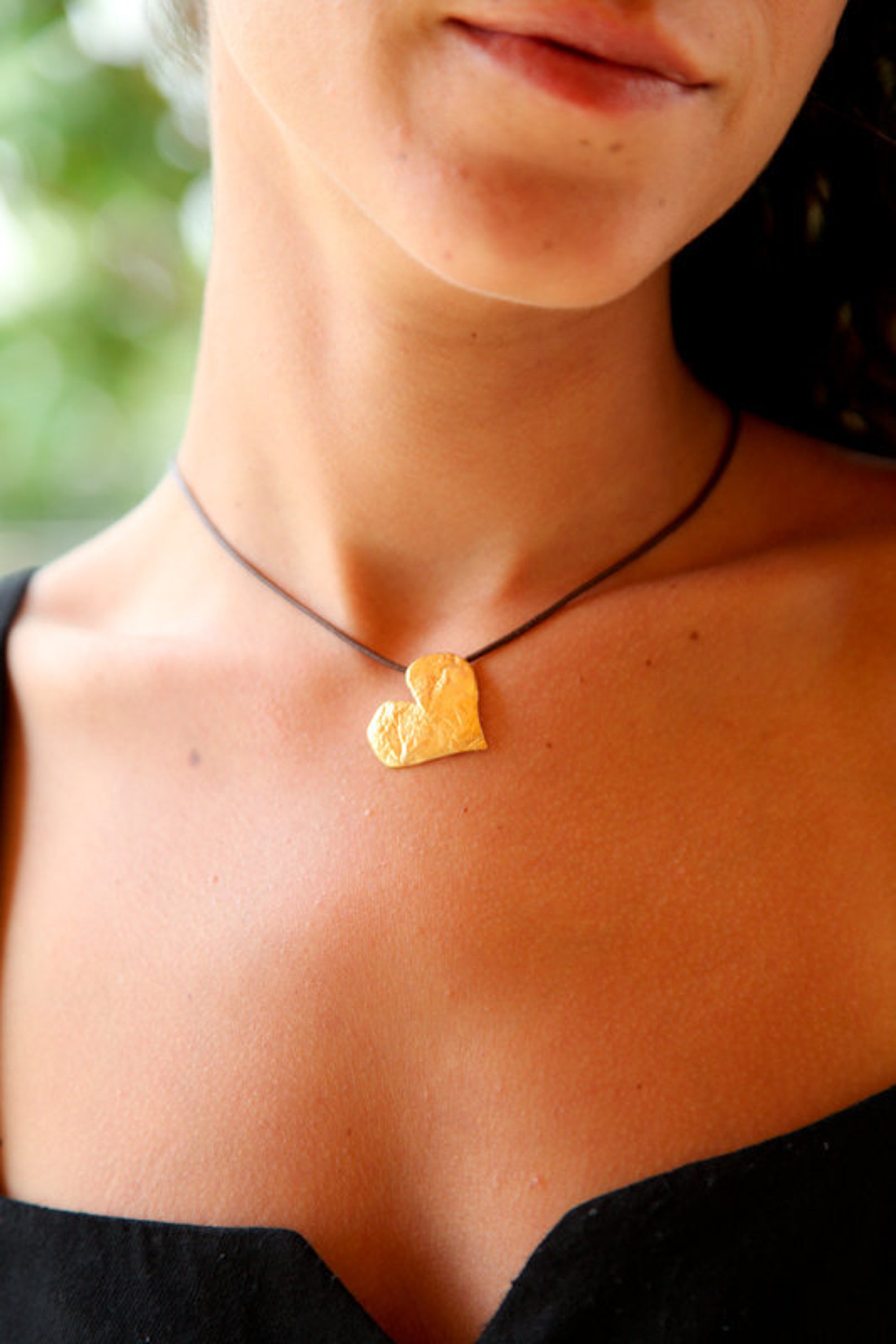 Silver Heart Necklace valentines wedding unique pendant Etsy