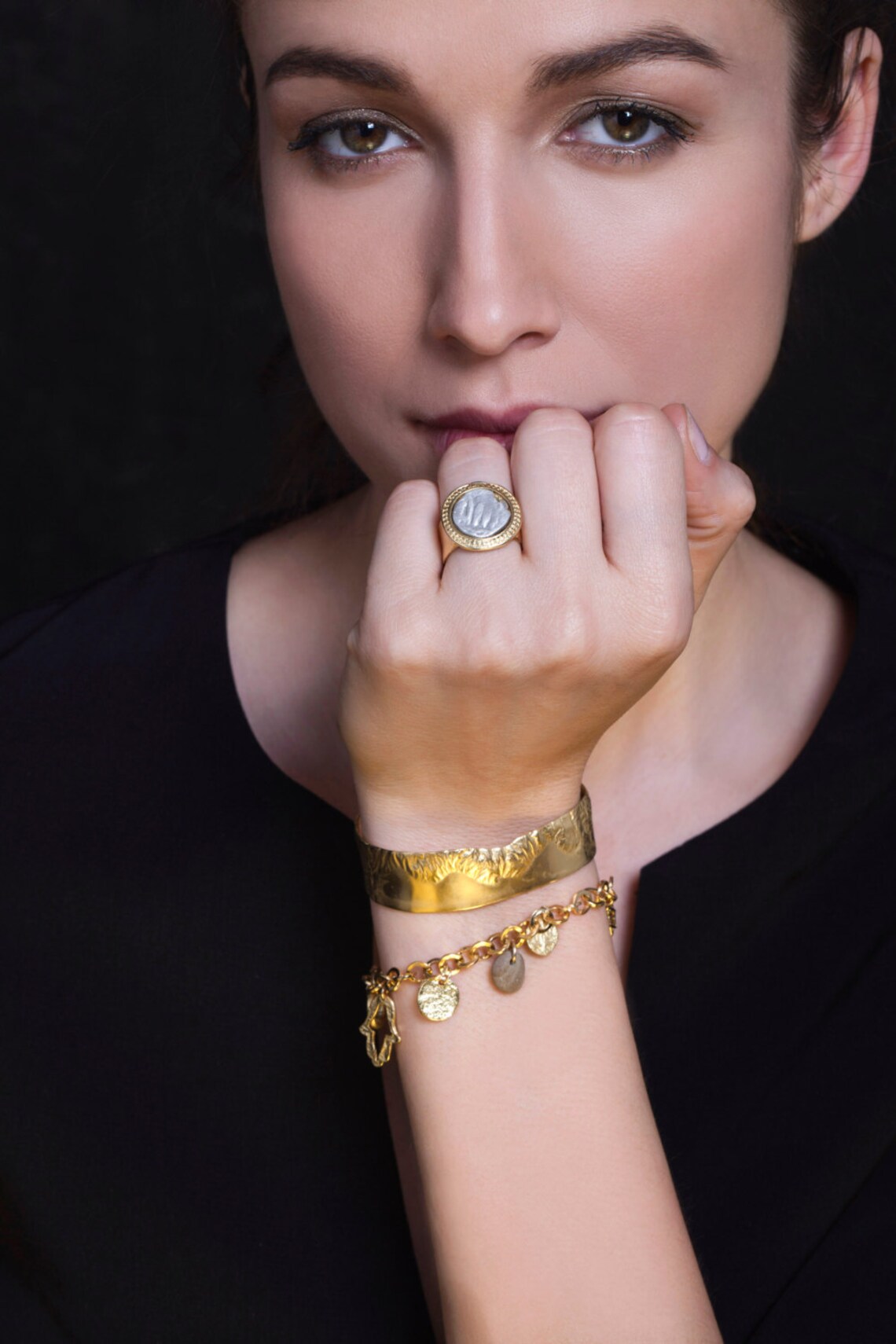 Ring Gold Ring Silver Ring Statement Etsy