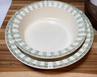 Pfaltzgraff Naturewood Set van 2 Serveerschalen met Botanisch Bladtuinpatroon, VS