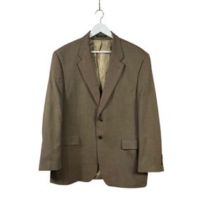 Lauren Ralph Lauren Wool Blazer 46R Brown Sport Coat Canada Union Woolmark