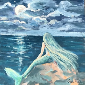 絵画　人魚　海 430227adffcce05829e061bdbcf03f