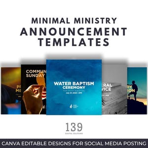 Social Media Church Announcement Templates