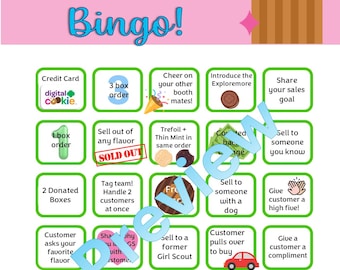 Bingo del puesto de galletas de las Girl Scouts 2026 ABC Bakers