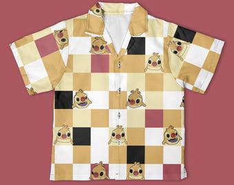 Disney Reuben Lilo & Stitch Checkerboard Hawaiian Shirt, Lilo and Stitch Shirt, Christmas Disney Trip Gift Shirt