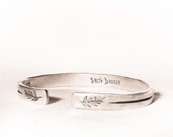 Blowing In The Wind Cuff | Mens Silver 925 Cuff Bracelet | Handmade Bracelets | Vintage Inspired | Recycled Silver | Gift For Him | Symbolic