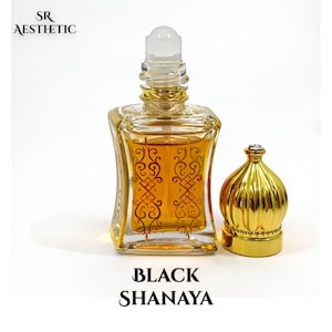 Black Shanaya Attar | Long-Lasting Perfume Oil | Alcohol-Free Fragrance | Unisex Attar for Daily Wear | Gift Idea