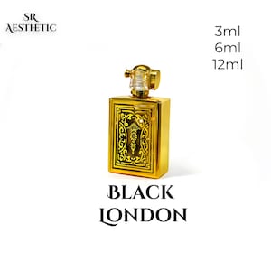 Black London Attar | Premium Arabic Perfume Oil | Long-Lasting Fragrance | Alcohol-Free | Unisex Scent | 3ml/6ml/12ml Roll-On