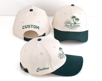 Gepersonaliseerde tekst geborduurde hoeden, aangepaste truckerpet, logohoed, papahoed, vrijgezellenfeesthoed, aangepaste hoed, kerstcadeaus, cadeau voor haar of hem