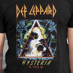 Unisex Tshirt Def Leppard Hysteria Tour, Sweet Tshirt Daily, Comforteble cloth, Tshirt Band