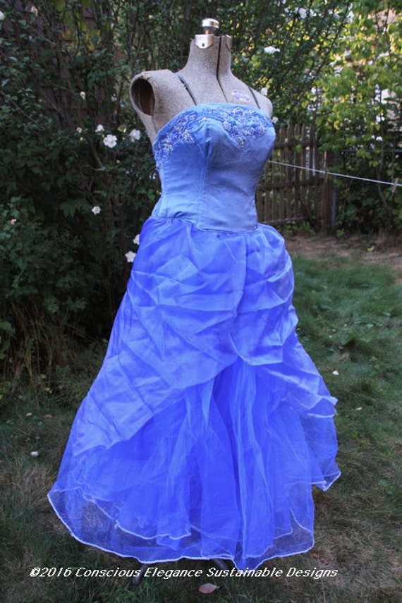 Sale Adult Fairy Costume Prom Blue Faerie Cerulean Silk Bodice Etsy