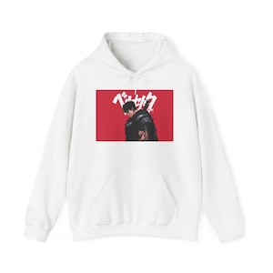 Streetwear Graphic Hoodie, Cozy Hoodie, Trendy Sweatshirt, Anime Style Clothing, Berserk