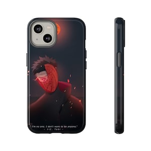Phone Case, Anime Fan Obito Uchiha Design, Tough Protective Cover, Gift for Anime Lover, Hard Shell Phone Case, Custom Phone Cover