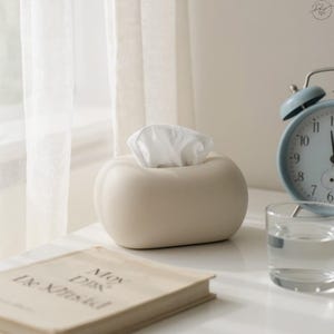 Handmade Ceramic Tissue Box Cover: Minimalist Nordic Home Decor