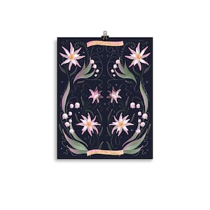 Return to happiness - Floral poster