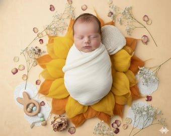 Handmade Wool Newborn Photography Prop | Baby Photo Posing Prop | Needle Felt Studio Prop | Wool Felt Baby Photography Accessory