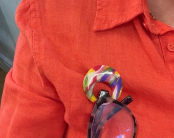 Sunglasses Holder Brooch, Glasses Brooch, Handmade, Eyewear Accessory. Gifts for her, Useful Gift, Unique Gift, Gift for him, Birthday.