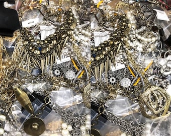 10 lbs Jewelry Lot, Broken & Wearable, DIY Components!!!!!