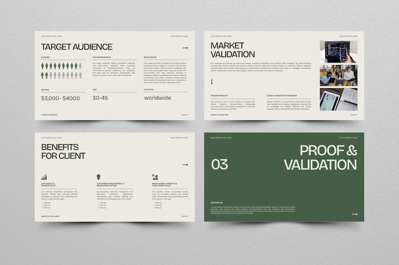 Modern Business Pitch Deck PowerPoint & Canva Template | Project Management Presentation Plan