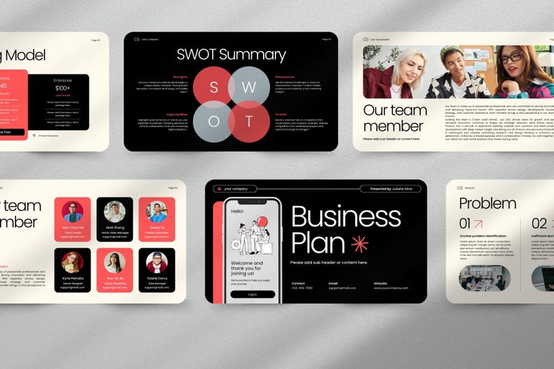 Modern Business Pitch Deck Canva Presentation | Marketing Strategy  Presentation Template, Guidelines, Data Report