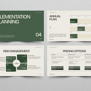 Modern Business Pitch Deck PowerPoint & Canva Template | Project Management Presentation Plan