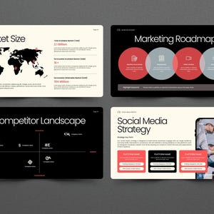 Modern Business Pitch Deck Canva Presentation | Marketing Strategy  Presentation Template, Guidelines, Data Report