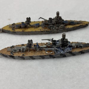 USS New York and USS Texas BB 1/2400 scale