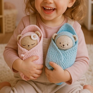 Amigurumi Baby Bear Crochet Pattern PDF | Instant Digital Download with Materials and Tools List |