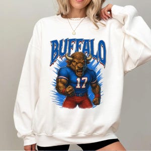 Buffalo Football png, digitaler Download, Buffalo Png, Fußball PNG, Vintage Sportfanbekleidung, PNG-Dateien, Spieltag Fußball