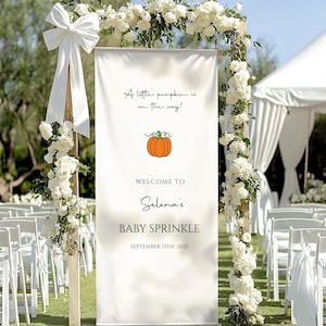 Welcome Sign for Baby Shower, Personalized Fabric Baby Shower Sign, Custom Baby Shower Sign, Custom Baby Shower Decor