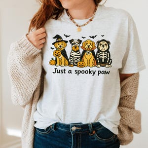 Just a Spooky Paw PNG, Halloween Dog Clipart Download, Cute Puppy Costume PNG, Digital File for Shirt, Dog Lover Halloween Sublimation