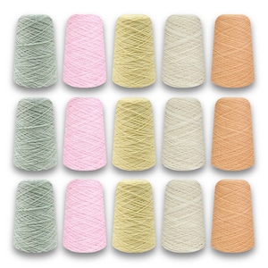 And-et DuraTuft Yarn Bundle Soft 3.75kg/8.26lbs for Tufting, Crochet, Craft Projects (3 Cones) - 100% Nylon BCF